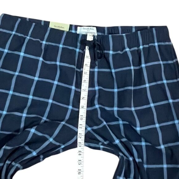 Goodfellow And Co Blue Checkered Microfleece Pajama Pants, Size XXL, NWT - Picture 7 of 8